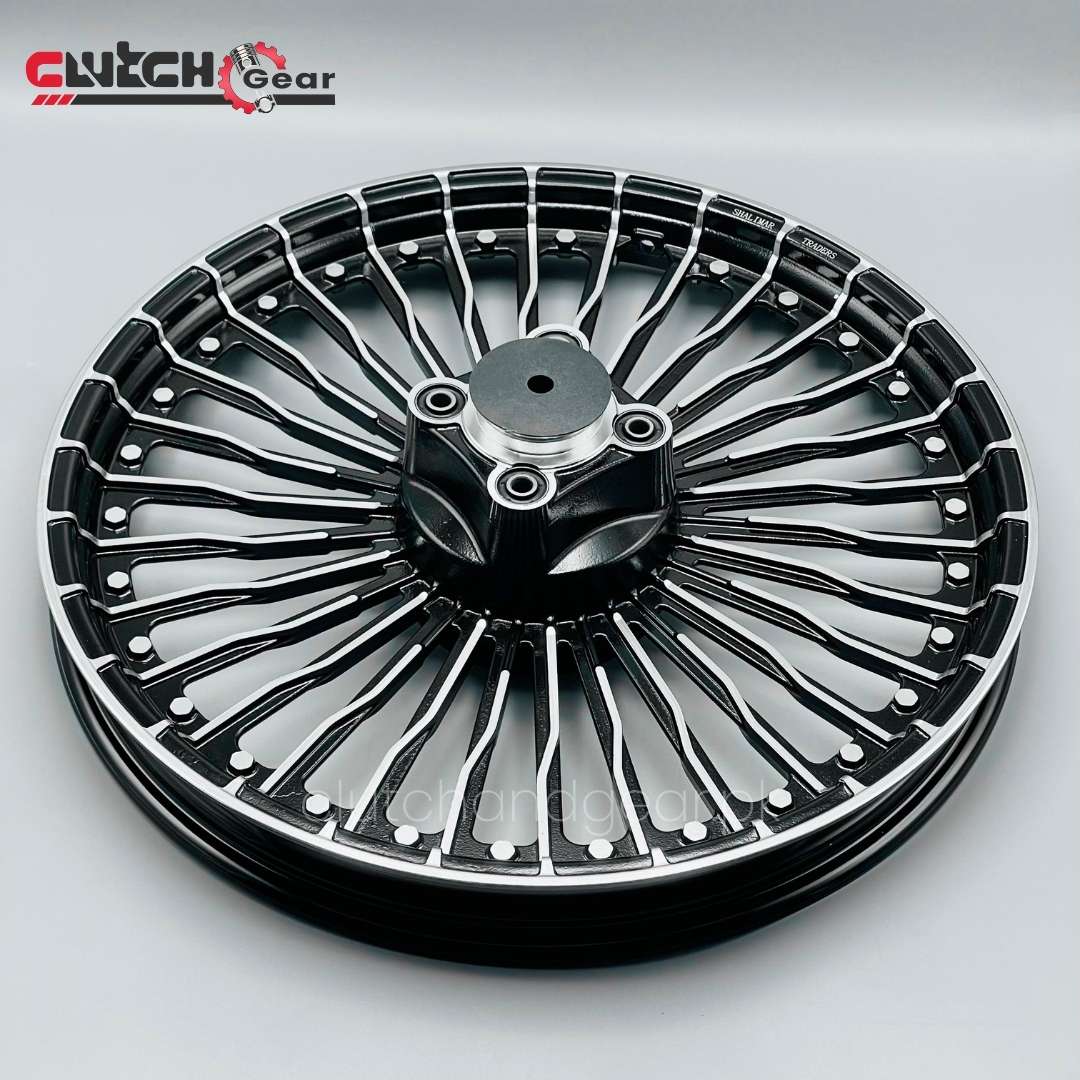 Gear Rim Rcp10 Black and Silver Alloy Rim for CG125 - Clutch and Gear